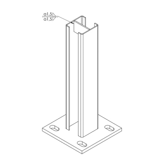 Sierhekwerk - Voetstuk Voor Decofor Metalen Paal