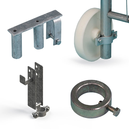 Scharnier, Ring, Wiel & Slot – Accessoires voor Bouwhekpoort