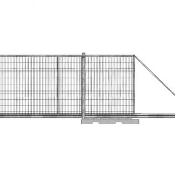 Tempofor SC Bouwhek Schuifpoort Enkele Handmagtig Rechts 500x187cm