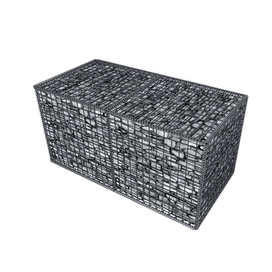 Gabions te vullen steenkorven